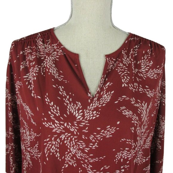 Fun2Fun Tunic Blouse V-Neck Packable Flowy Graceful Size 1X NEW - Picture 5 of 8